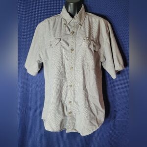 Carhartt 100% Cotton Short Sleeve Button Down Shirt sz L